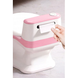 Interactiv toaleta roz din copii roz cu sunet