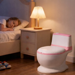 Interactiv toaleta roz din copii roz cu sunet