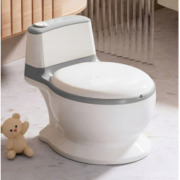 Nocturna interactivă gri pentru copii cu sunet de apăsare a butonului.