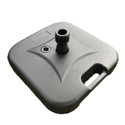 Podpórca pentru umbrelă de grădină cu apă 19 l – 44 × 44 × 12,5 cm, neagră