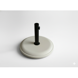 Bază din beton pentru umbrelă de soare 16 kg – albă, diametru 45 cm.