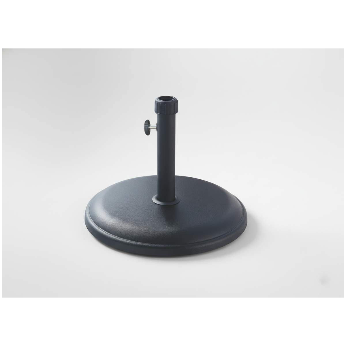 Bază din beton pentru umbrelă de soare 16 kg – neagră, diametru 45 cm.