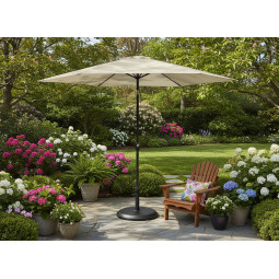 Bază din beton pentru umbrelă de soare 16 kg – neagră, diametru 45 cm.