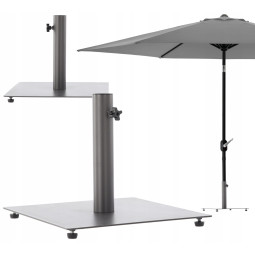 Kovană pentru umbrelă de soare 40 × 40 cm – gri