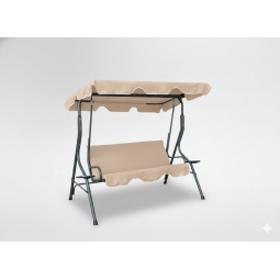 Hamac de grădină de culoare bej închis 170 x 110 x 153 cm