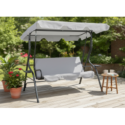 Balansoare de grădină de culoare gri 170 x 110 x 153 cm