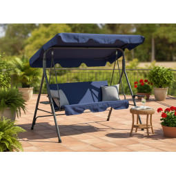 Leagăn de grădină tip A cu perne.