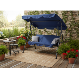 Leagăn de grădină tip A cu perne.