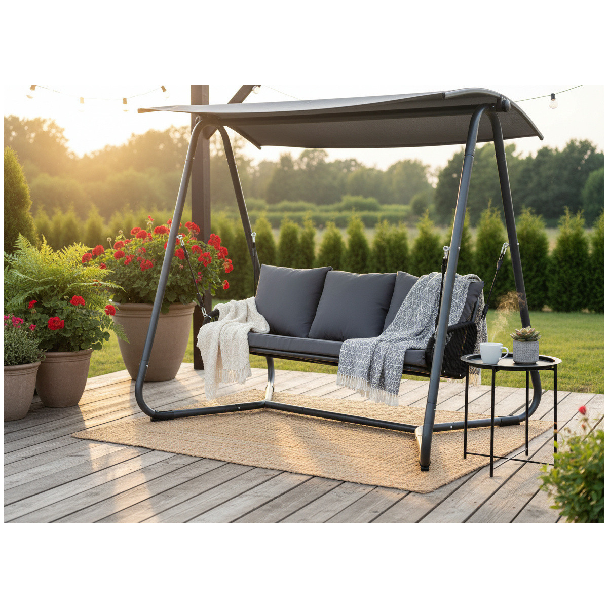 Zărea de grădină Premium de culoare gri
