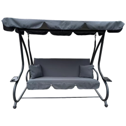 Leagăn de grădină pentru 3 persoane cu funcție de șezlong.