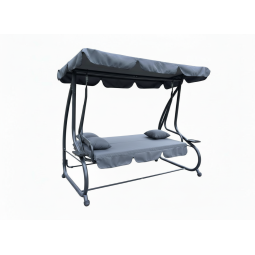 Leagăn de grădină pentru 3 persoane cu funcție de șezlong.