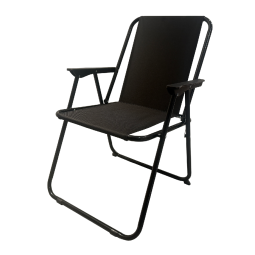 Sculă de grădină pliabilă 53 × 59 × 76 cm în culoare neagră