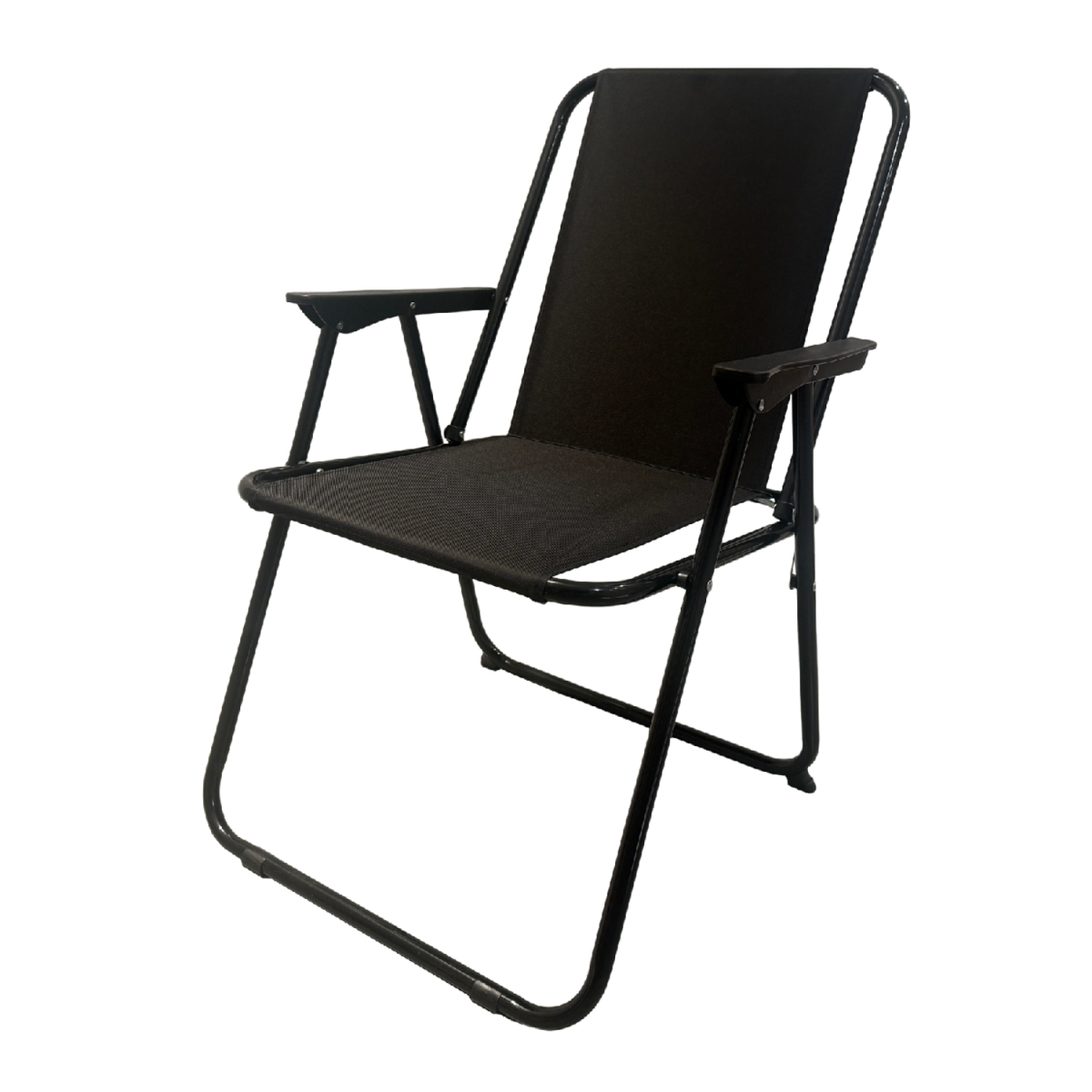 Sculă de grădină pliabilă 53 × 59 × 76 cm în culoare neagră