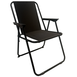 Sculă de grădină pliabilă 53 × 59 × 76 cm în culoare neagră