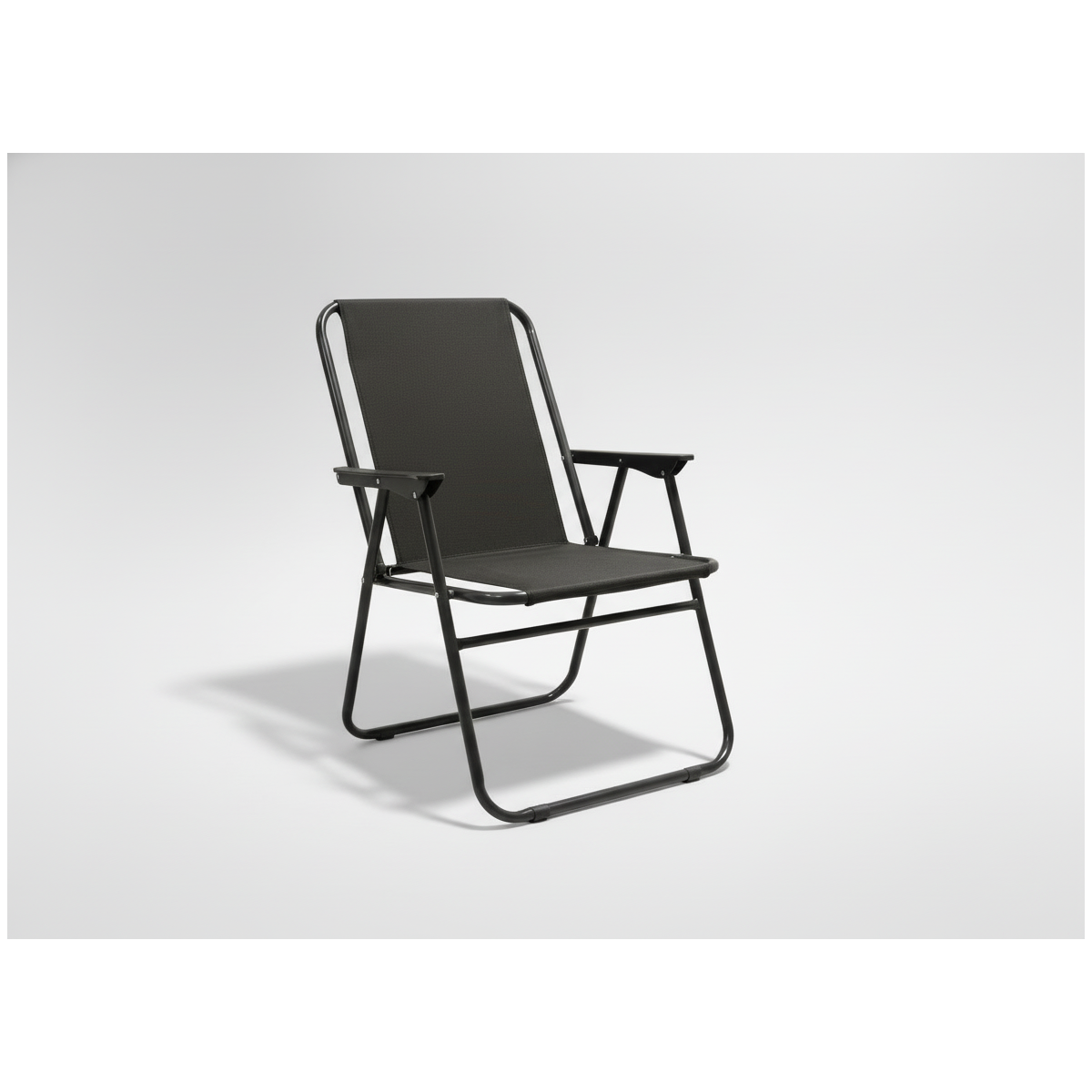 Sculă de grădină pliabilă 53 × 59 × 76 cm în culoare neagră