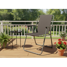 Scaune de grădină de calitate în culoare gri