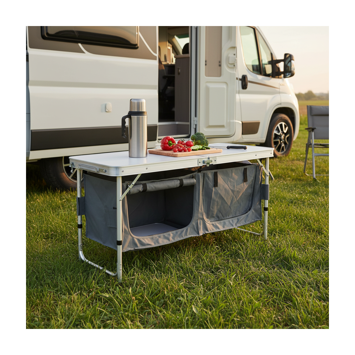 Dulap de camping pliabil 120 × 47 × 68 cm – turistic.
