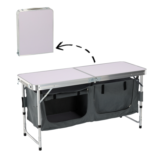 Dulap de camping pliabil 120 × 47 × 68 cm – turistic.