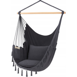 Tmavo griot brazilian scaun suspendat cu două perne, 90cm