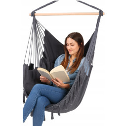 Tmavo griot brazilian scaun suspendat cu două perne, 90cm