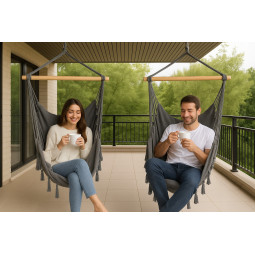 Tmavo griot brazilian scaun suspendat cu două perne, 90cm