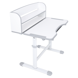 Meseu de scris și scaun ZION, gri/alb, set pentru copii