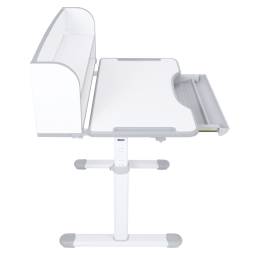 Meseu de scris și scaun ZION, gri/alb, set pentru copii