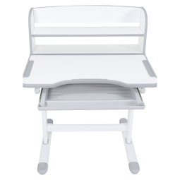 Meseu de scris și scaun ZION, gri/alb, set pentru copii