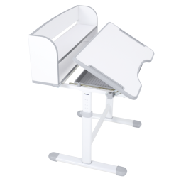 Meseu de scris și scaun ZION, gri/alb, set pentru copii