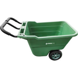 Vagonetă pentru grădină de culoare verde, max. 50 kg, 90 litri