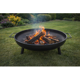 Zăgaznă de oțel pentru foc 60 cm