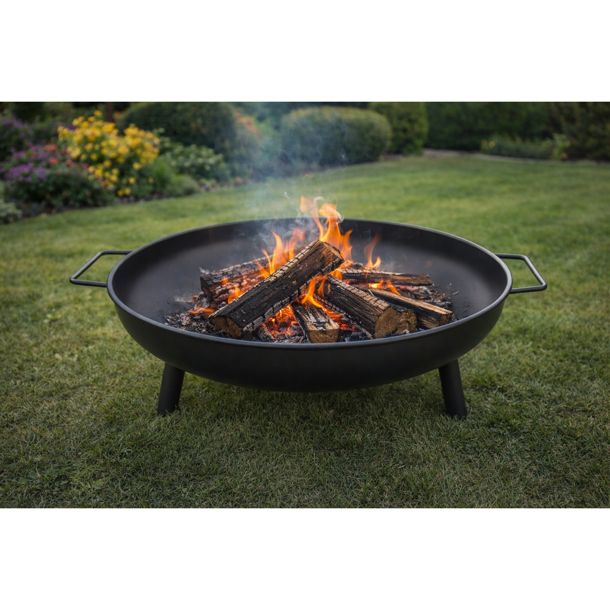 Zăgaznă de oțel pentru foc 60 cm