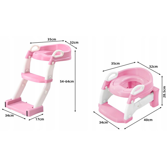 Dedică reducerea la WC cu scară 3 în 1 – oliță, trepte și suport