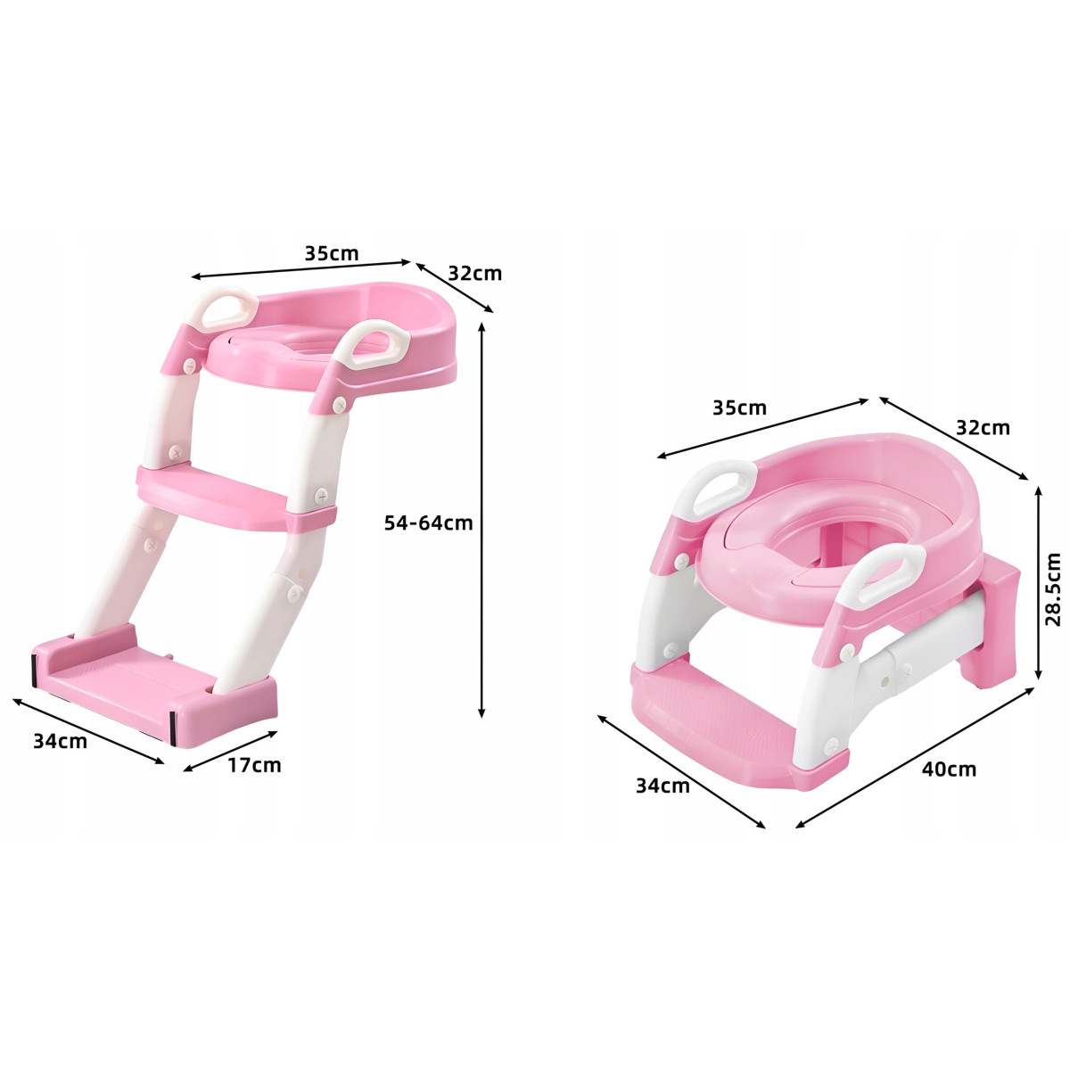 Dedică reducerea la WC cu scară 3 în 1 – oliță, trepte și suport