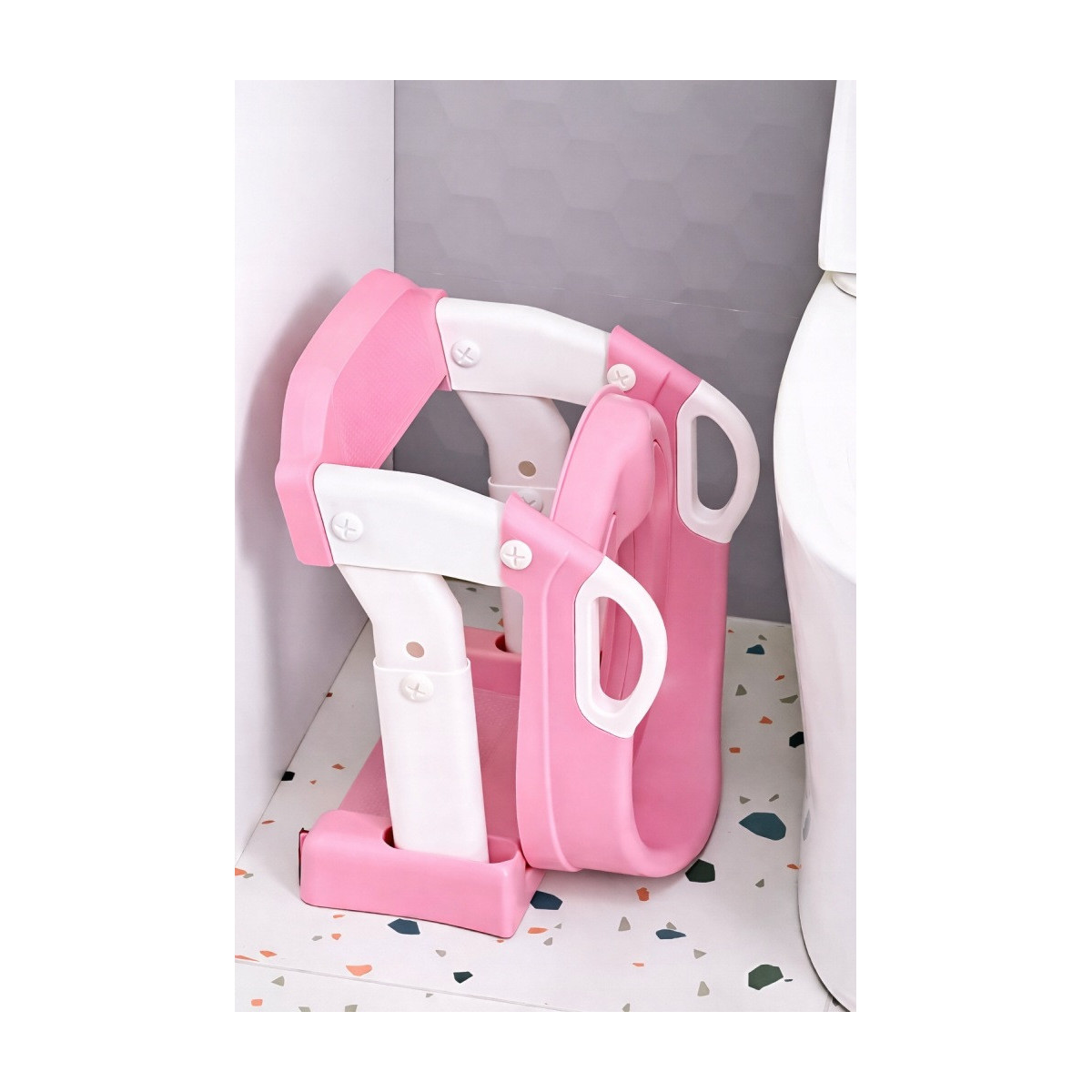 Dedică reducerea la WC cu scară 3 în 1 – oliță, trepte și suport