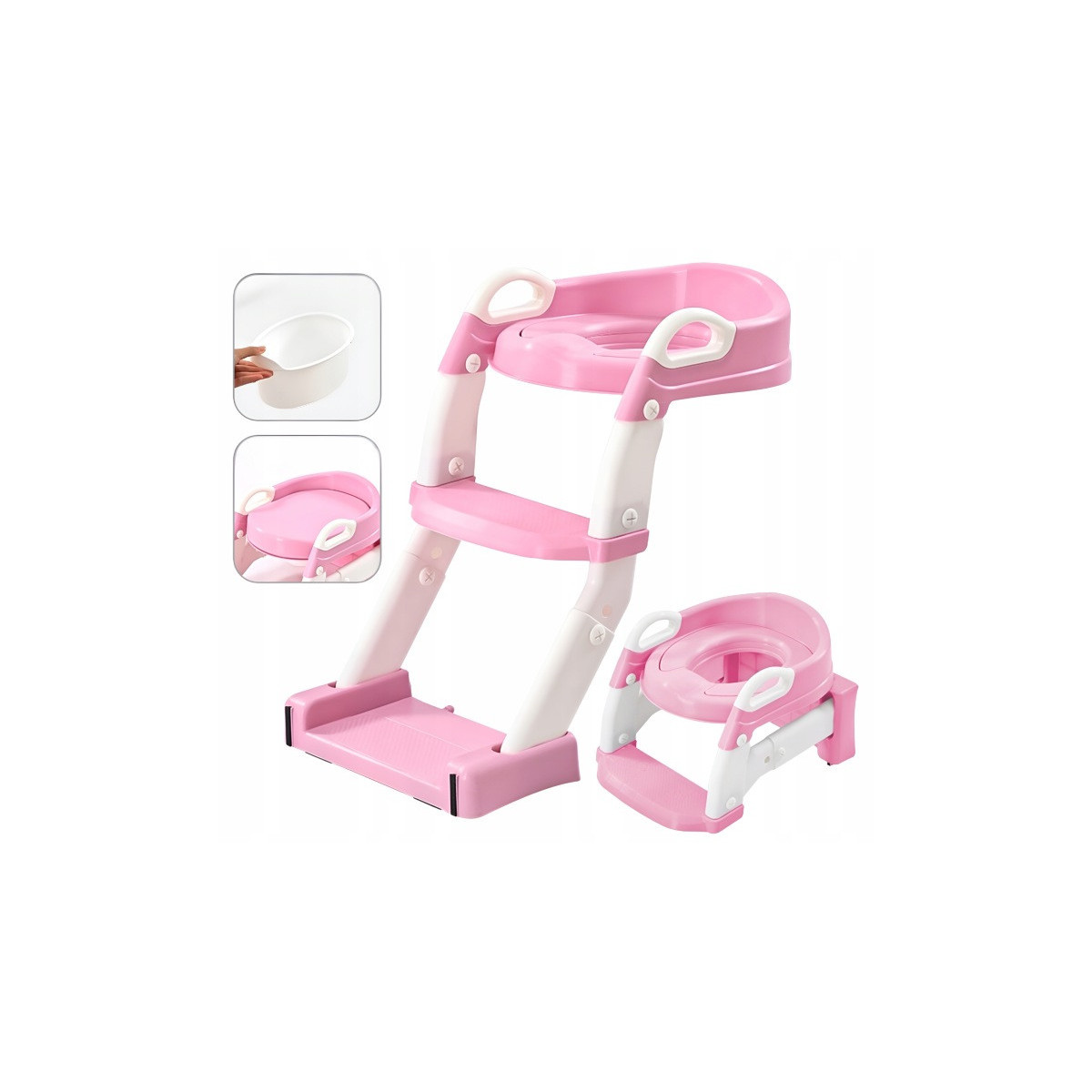 Dedică reducerea la WC cu scară 3 în 1 – oliță, trepte și suport