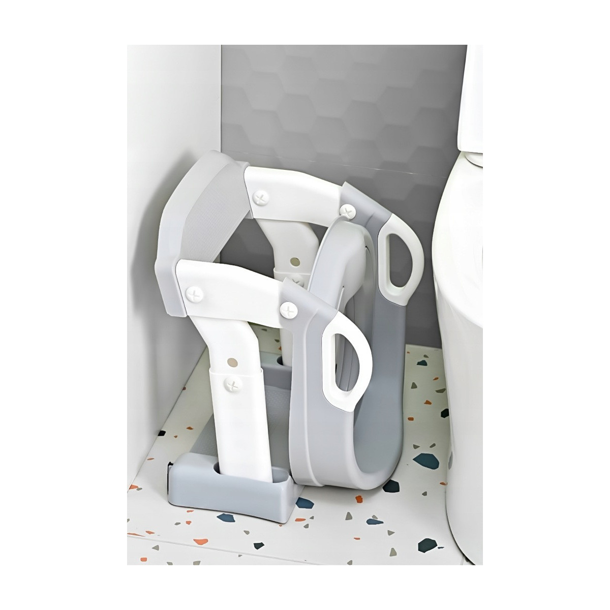 Deducerea pentru WC pentru copii cu scară 3 în 1 – olita, scările și suportul