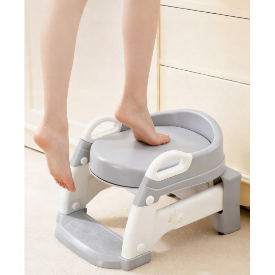 Deducerea pentru WC pentru copii cu scară 3 în 1 – olita, scările și suportul