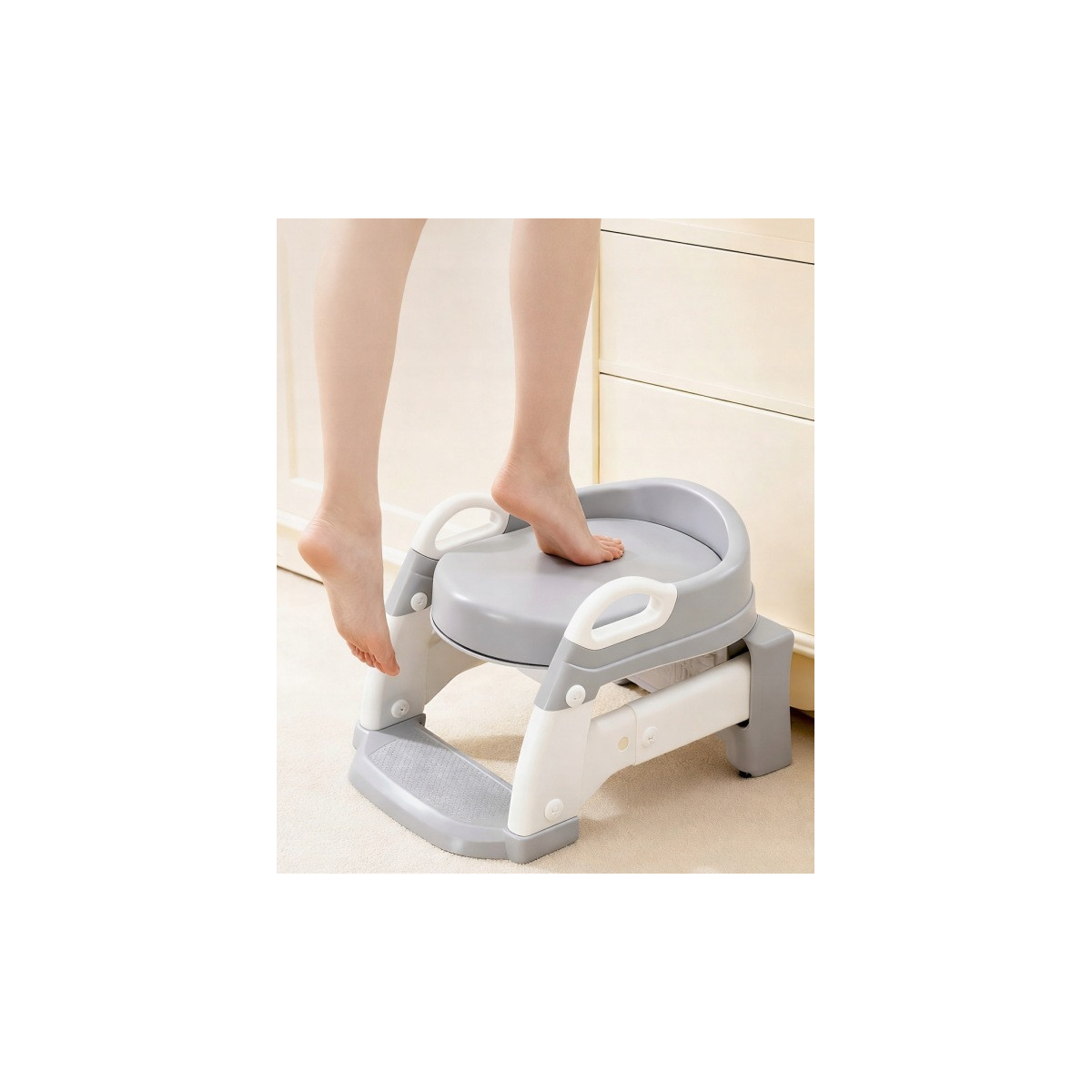 Deducerea pentru WC pentru copii cu scară 3 în 1 – olita, scările și suportul