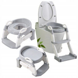 Deducerea pentru WC pentru copii cu scară 3 în 1 – olita, scările și suportul