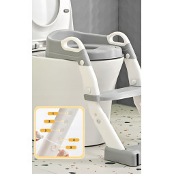 Deducerea pentru WC pentru copii cu scară 3 în 1 – olita, scările și suportul