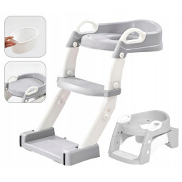 Deducerea pentru WC pentru copii cu scară 3 în 1 – olita, scările și suportul