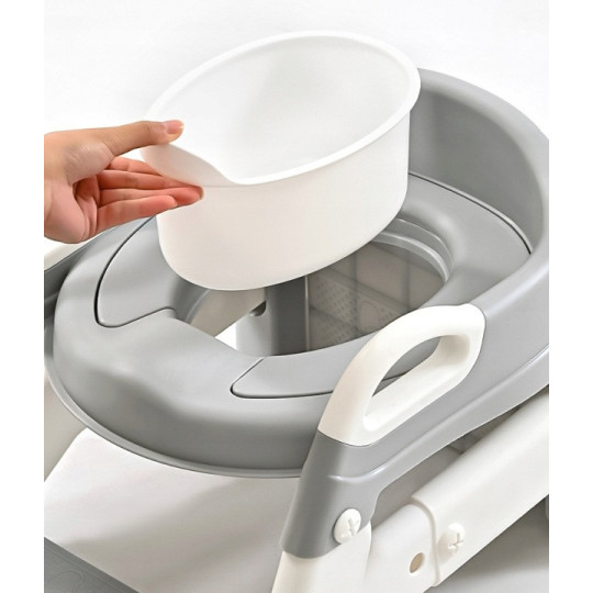 Deducerea pentru WC pentru copii cu scară 3 în 1 – olita, scările și suportul