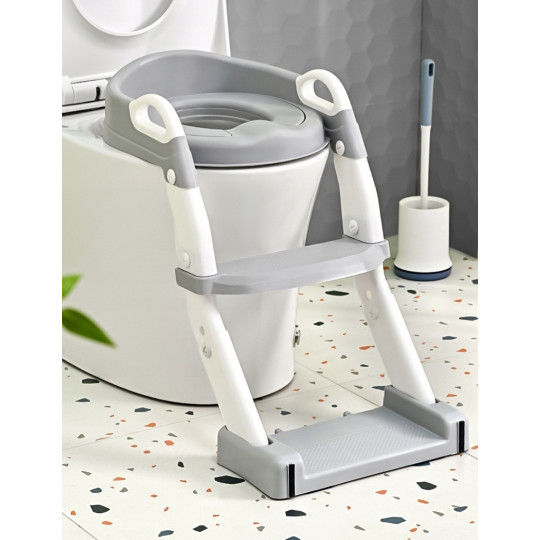 Deducerea pentru WC pentru copii cu scară 3 în 1 – olita, scările și suportul