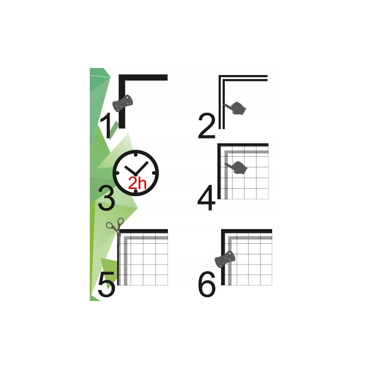 Rețea împotriva insectelor pentru fereastră 130 × 150 cm neagră