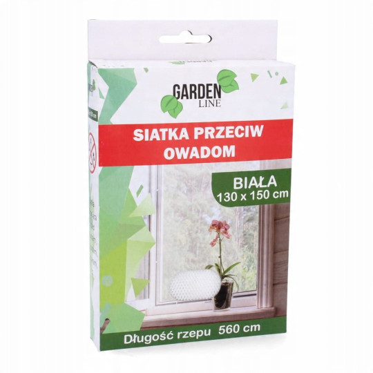 Rețea împotriva insectelor pentru fereastră 130 × 150 cm albă