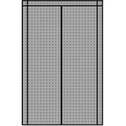 Rețea magnetică împotriva insectelor pentru uși 80/90/100 × 210/220 cm neagră