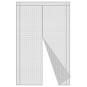 Plasă magnetică împotriva insectelor pentru uși 80/90/100 × 210/220 cm albă