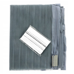 Rețea magnetică împotriva insectelor pentru uși 80/90/100 × 210/220 cm gri