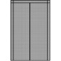 Rețea magnetică împotriva insectelor pentru uși 80/90/100 × 210/220 cm gri